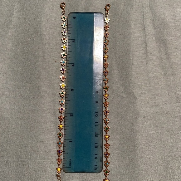NWOT Floral choker necklace and bracelet set​ - Picture 4 of 5